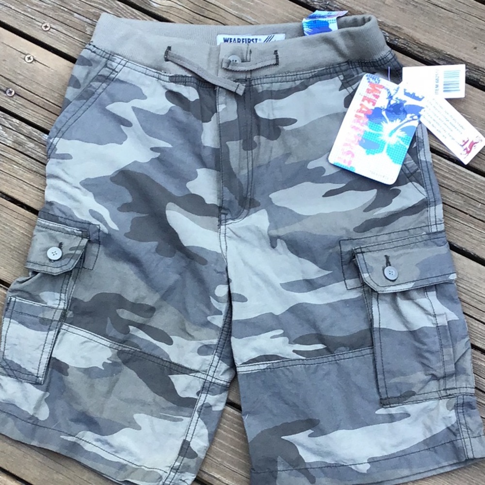 NWT Boys Sz 10-12 Camo Cargo Shorts by WearFirst